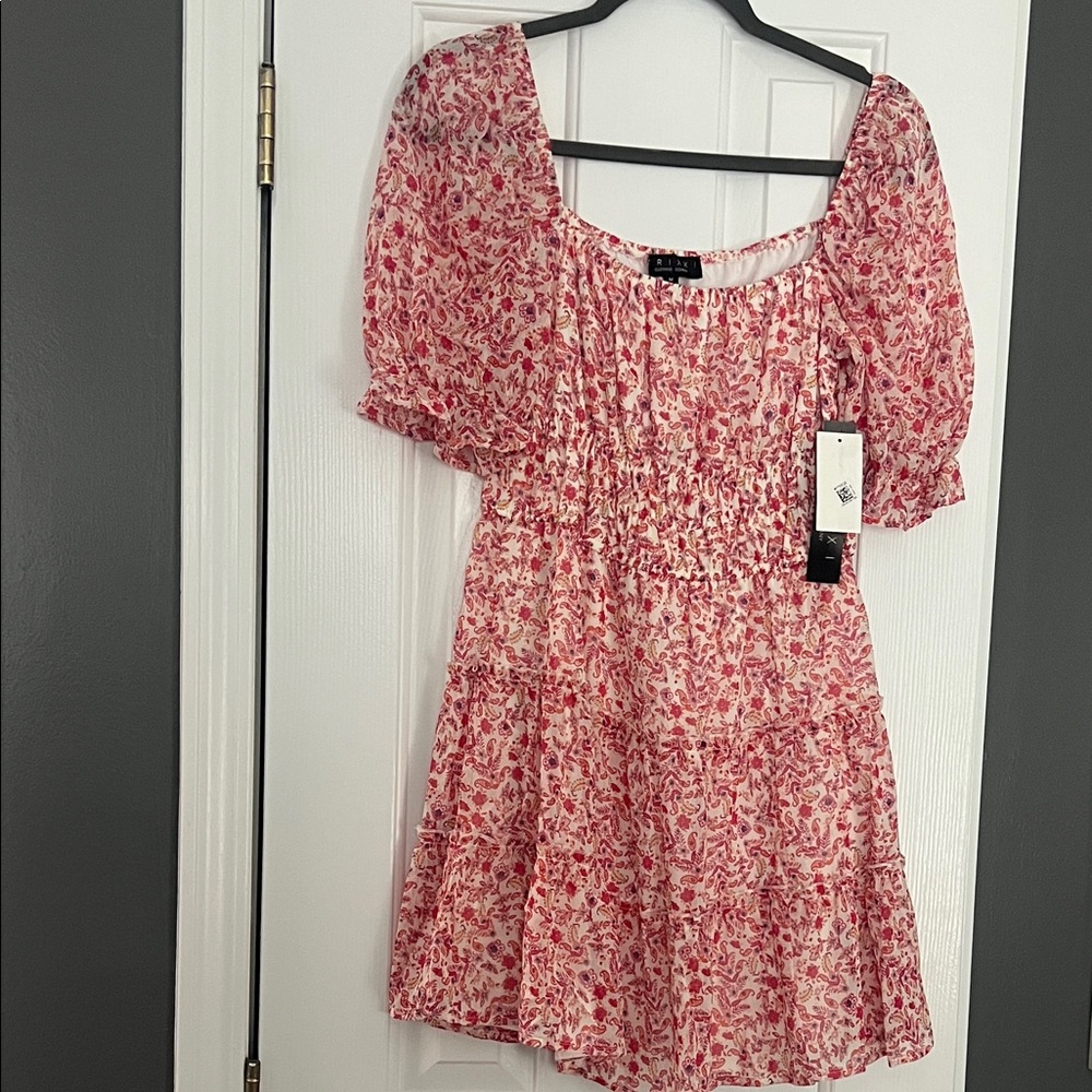 Floral Puff Sleeve Dress